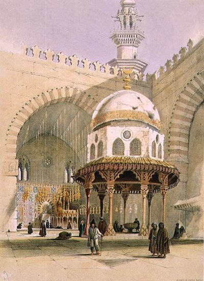 La Moschea di Sultan Hassan, Cairo, pub. 1846 da A. Margaretta Burr