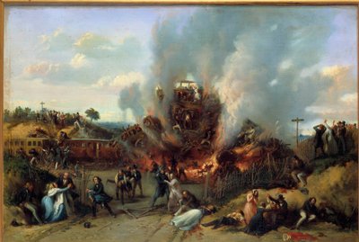 Disastro ferroviario a Bellevue sulla ferrovia di Versailles 8/05/1842 da A Provost