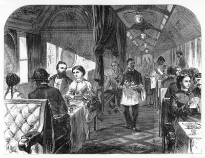 Palace Hotel Car, Union Pacific Railroad, c1870 da A. R. Ward