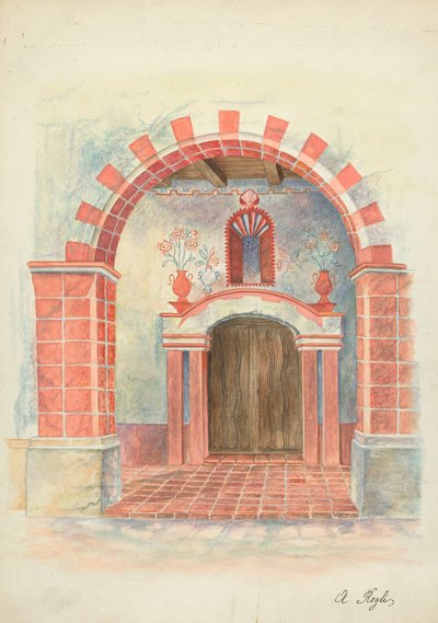 Disegno di restauro da A. Regli