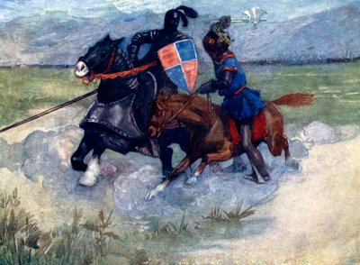 Bruce alzò la sua ascia da battaglia in aria..., 1314, 1905 da A. S. Forrest