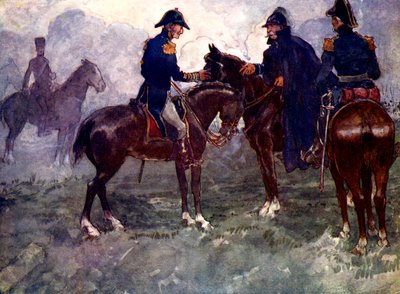 Solo dopo la battaglia Blucher e Wellington si incontrarono, 1815, 1905 da A. S. Forrest