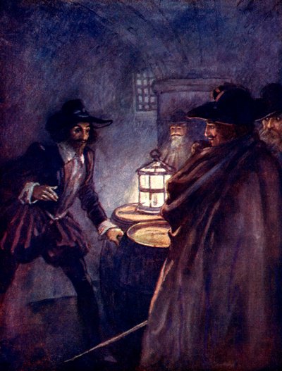 Uomini severi con spade sguainate lo circondarono, 1605, 1905 da A. S. Forrest