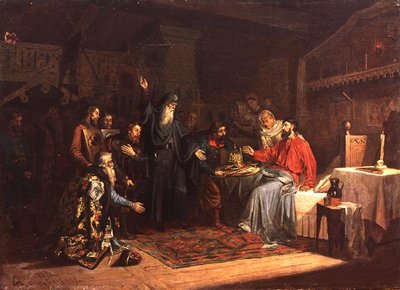 Invito al Principe Posharsky a guidare la liberazione di Mosca dai Polacchi nel 1616 da A. Shvaykevich