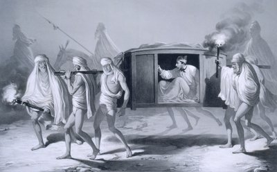 Post-chaise in stile indiano nel Punjab tra Loudiana e Amritsar, 1859 da A. Soltykoff