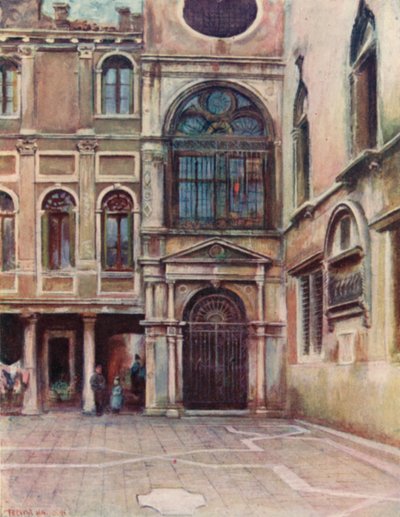 Cortile alla Scuola di San Giovanni Evangelista da A. Trevor Haddon