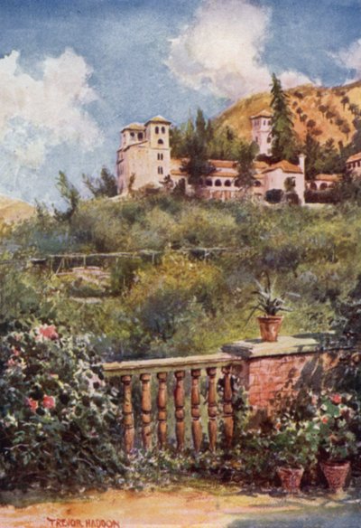 Granada, Vista del Generalife da A. Trevor Haddon