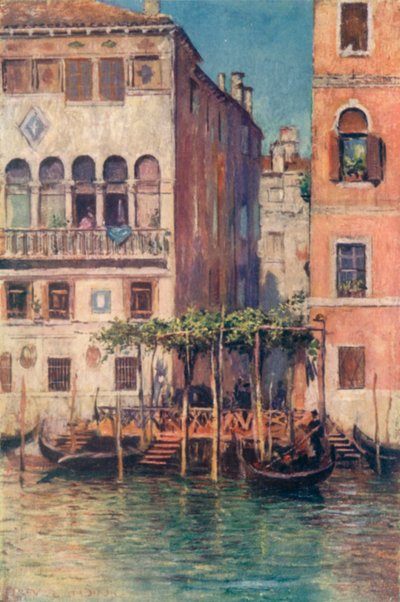 Palazzo Sicher e Traghetto della Madonnetta da A. Trevor Haddon