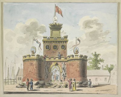 Armeria generale, decorazione al Kadijksplein, 1795 (Dieci tavole delle decorazioni alla festa dell