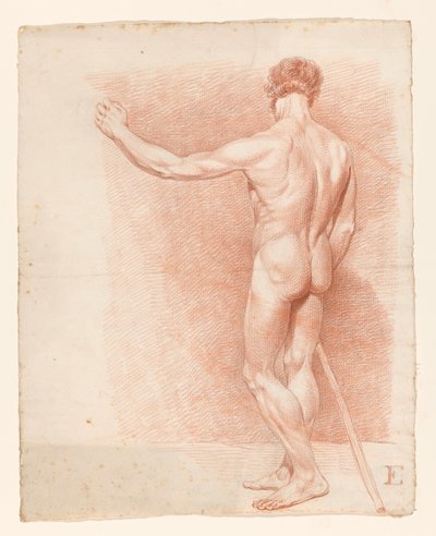 Nudo maschile in piedi, visto di schiena da A. Waterloo (attributed to)