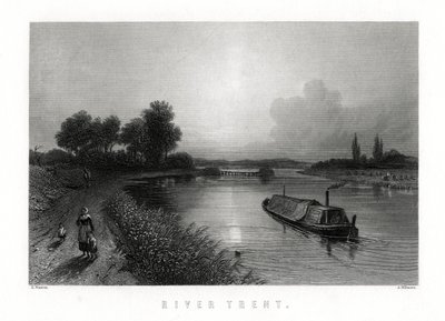 Il fiume Trent, Inghilterra, 1883 da A. Willmore