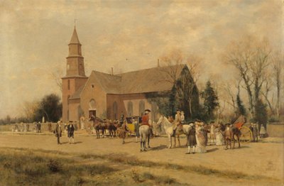 Vecchia chiesa di Bruton, Williamsburg, Virginia, al tempo di Lord Dunmore da A. Wordsworth Thompson