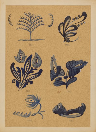 Decorazione per ceramica da A. Zimet