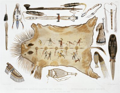 Utensili e armi indiane, 1843 da A Zschokke