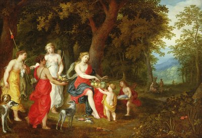 Diana e le sue ancelle, dopo la caccia, 1626 da A. and Balen, H. van Govaerts