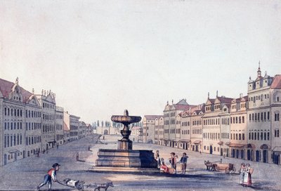 Mercato dei cavalli, c.1810 da A. and Berka, Johann Gustav