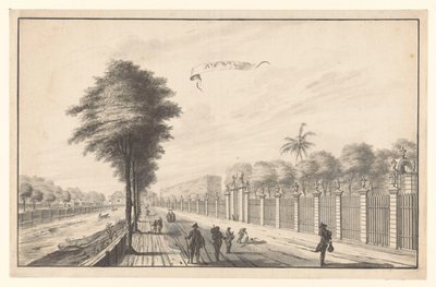 Il Posto Rijswijk visto da Noordwijk (Rijswijk) da A. de Nelly (attributed to)