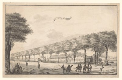 Veduta del forte Waterplaats sul Molenvliet a Batavia (Waterplaats) da A. de Nelly (possibly)