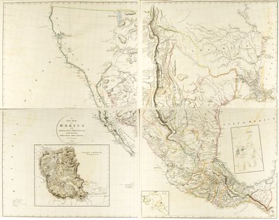 Una nuova mappa del Messico e delle province adiacenti da Aaron Arrowsmith