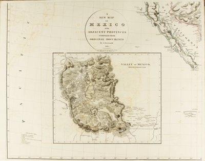 Nuova mappa del Messico e delle province adiacenti da Aaron Arrowsmith