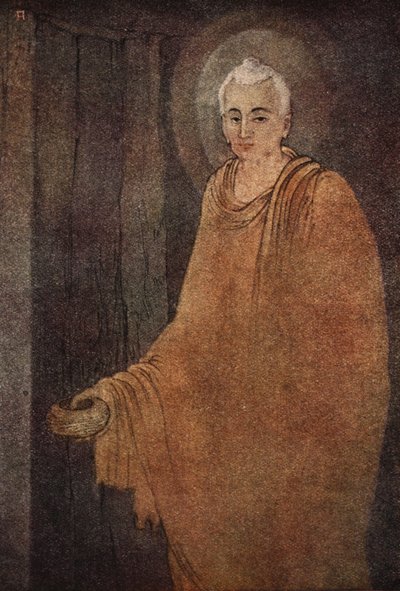 Buddha come mendicante, illustrazione da 