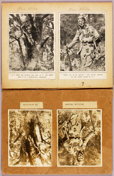 Britische Scharfschützen-Tarnung (frühe Bilder), Studienmappe für das Buch Concealing Coloration in the Animal Kingdom da Abbott Handerson Thayer