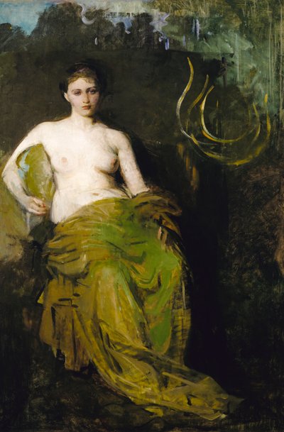 Figura semi drappeggiata da Abbott Handerson Thayer