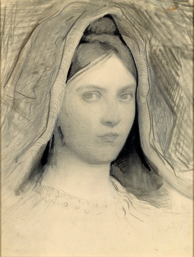 Testa di Mary B. Thayer da Abbott Handerson Thayer
