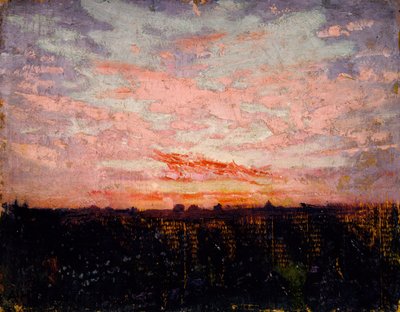 Alba o tramonto, studio per il libro "Nascondere la colorazione nel regno animale". da Abbott Handerson Thayer