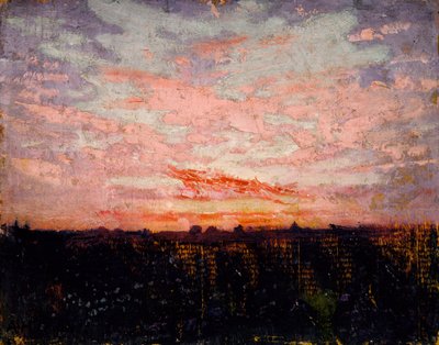 Alba o tramonto, studio per il libro, Concealing Coloration in the Animal Kingdom da Abbott Handerson Thayer