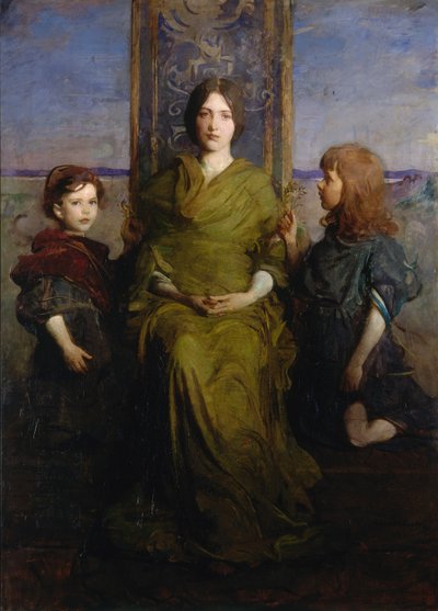 Vergine in trono, 1891 da Abbott Handerson Thayer