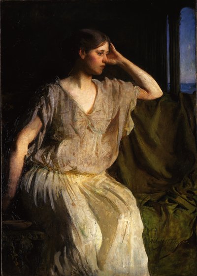 Donna in abito greco da Abbott Handerson Thayer