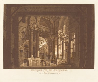 Prigione per il teatro da Abel Schlicht possibly after Giuseppe Galli Bibiena
