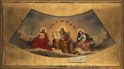 Il Padre Eterno, Cristo e la Vergine Maria, ca. 1838 da Abel de Pujol