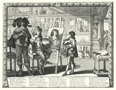 Il nobile pittore (incisione) da Abraham (after) Bosse