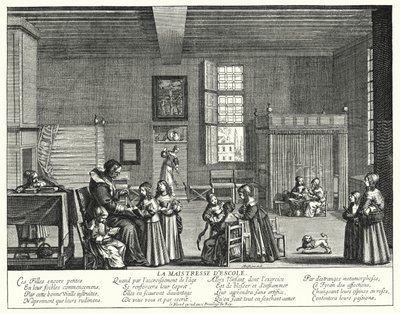 La maestra (incisione) da Abraham (after) Bosse