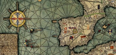 Atlante catalano, Spagna da Abraham (after) Cresques