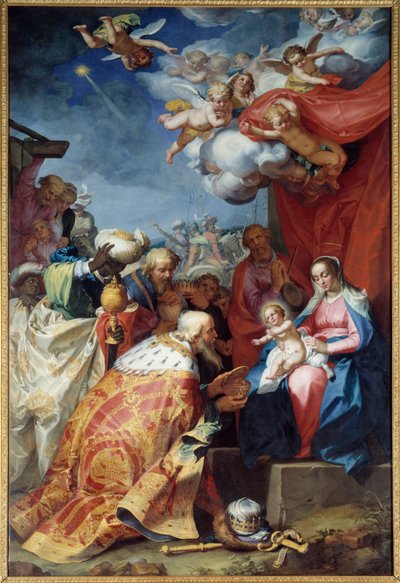 Adorazione dei Magi da Abraham Bloemaert
