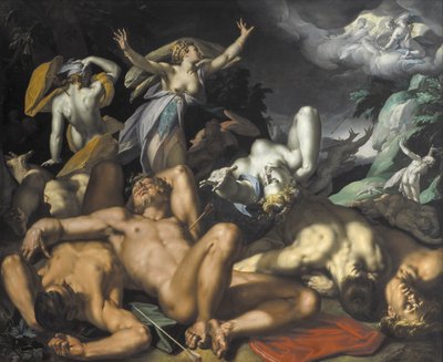 Apollo e Diana che Puniscono Niobe Uccidendo i Suoi Figli da Abraham Bloemaert