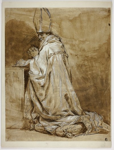 Vescovo in preghiera da Abraham Bloemaert