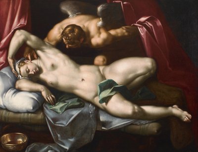 Cupido visita Psiche di notte, ca 1590 da Abraham Bloemaert