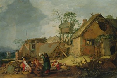 Paesaggio con fattoria, 1629 da Abraham Bloemaert