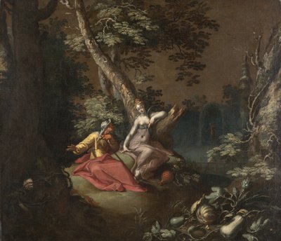 Paesaggio con Vertumno e Pomona, c.1595-1600 da Abraham Bloemaert
