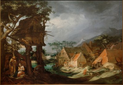 Paesaggio con riposo durante la fuga da Abraham Bloemaert