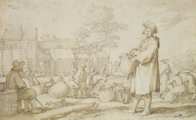 Scena di mercato da Abraham Bloemaert