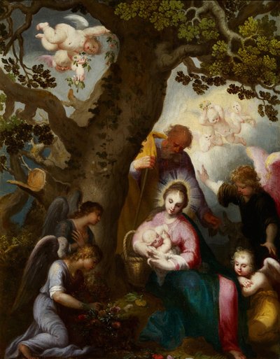 La fuga in Egitto da Abraham Bloemaert
