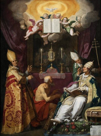 I quattro padri della Chiesa latina da Abraham Bloemaert