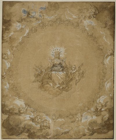 La Vergine in gloria da Abraham Bloemaert