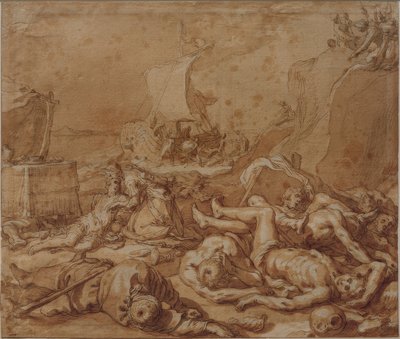 Teagene e Cariclea dopo il naufragio da Abraham Bloemaert
