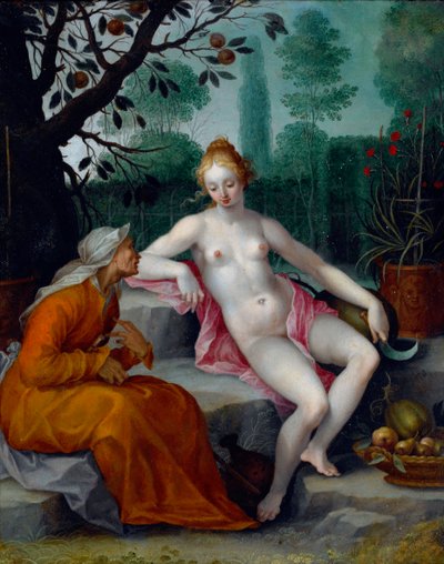 Vertumno e Pomona da Abraham Bloemaert